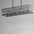 Madeline Six Light Linear Pendant (21817BCBK)