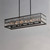 Madeline Six Light Linear Pendant (21817BCBK)