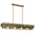 Loren Four Light Linear Chandelier (21826GNWBR)