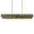 Loren Four Light Linear Chandelier (21826GNWBR)