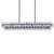 Loren Four Light Linear Chandelier (21826TCGM)