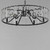 Odeon Six Light Chandelier (21866BCBK)