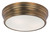 Maxim - 22371SWNAB - Three Light Flush Mount - Fairmont - Natural Aged Brass