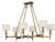 Maxim - 22376OMNAB - Six Light Chandelier - Fairmont - Natural Aged Brass