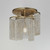 Fontaine Three Light Flush Mount (22463WWDGS)