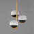 Lucerne Three Light Chandelier (24643MRBKNAB)