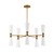 Maxim - 24825SWBKNAB - Ten Light Chandelier - Krevat - Black / Natural Aged Brass