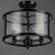 Sentinel Three Light Semi Flush Mount (25250CLBK)