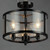 Sentinel Three Light Semi Flush Mount (25250CLBK)