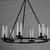 Sentinel Six Light Chandelier (25255CLBK)