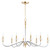 Maxim - 25378CLPCSBR - Eight Light Chandelier - Clarion - Polished Chrome / Satin Brass