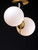 Vesper Two Light Semi-Flush Mount (26032SWSBRBK)