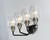 Goblet Four Light Bath Vanity (26123CLBKSN)