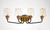 Goblet Four Light Bath Vanity (26123CLBZAB)