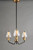 Goblet Three Light Chandelier (26124CLBZAB)