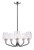 Maxim - 26125CLBKSN - Five Light Chandelier - Goblet - Black / Satin Nickel