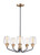 Maxim - 26125CLBZAB - Five Light Chandelier - Goblet - Bronze / Antique Brass
