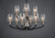 Goblet Nine Light Chandelier (26127CLBKSN)