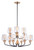 Maxim - 26127CLBZAB - Nine Light Chandelier - Goblet - Bronze / Antique Brass