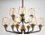 Goblet Nine Light Chandelier (26127CLBZAB)