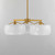 Glazed Three Light Chandelier (26143WTNAB)