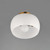 Glazed One Light Flush Mount (26149WTNAB)