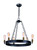 Maxim - 26273BKNAB - Six Light Chandelier - Noble - Black / Natural Aged Brass