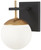 George Kovacs - P1350-618 - One Light Wall Mount - Alluria - Weathered Black With Autumn Gold