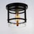 Capitol One Light Flush Mount (2641BKAB)