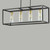 Capitol Four Light Linear Pendant (2644BKAB)