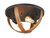 Maxim - 27570APBK - Two Light Flush Mount - Compass - Antique Pecan / Black