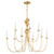 Maxim - 2889GL - Nine Light Chandelier - Paloma - Gold Leaf