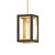 Maxim - 30051CLBKGLD - One Light Outdoor Pendant - Neoclass - Black / Gold