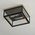 Neoclass Two Light Outdoor Flush Mount (30059CLBKGLD)
