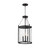 Maxim - 30069HMBK - Three Light Pendant - Belfry - Black