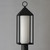 Aldous One Light Outdoor Post Mount (30070SWBK)