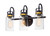 Maxim - 30172CLBZGLD - Three Light Bath Vanity - Magnolia - Bronze / Gold