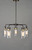 Magnolia Five Light Pendant (30175CLBZGLD)
