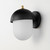 Perf Outdoor One Light Outdoor Wall Sconce (30182WTBKGLD)