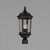 Dover DC Three Light Outdoor Pole/Post Lantern (3021CDBZ)