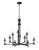 Maxim - 30306NI - Nine Light Chandelier - Anvil - Natural Iron