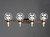 Bauhaus Four Light Bath Vanity (30514CLBZSBR)