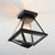 Prism One Light Flush Mount (30560CLBK)