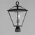 Prism One Light Post Lantern (30568CLBK)