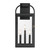 Maxim - 30804CLBK - Three Light Outdoor Wall Sconce - Bonham - Black