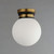 San Simeon LED Flush Mount (32481SWBKNAB)