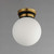San Simeon LED Flush Mount (32481SWBKNAB)