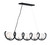 Maxim - 35105CDBKPN - Five Light Pendant - Curlicue - Black / Polished Nickel