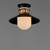 Admiralty One Light Outdoor Flush Mount (35120SWBKAB)