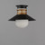 Admiralty One Light Outdoor Flush Mount (35120SWBKAB)